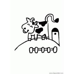 Disegno da colorare: Mucca (Animali) #13268 - Pagine da Colorare Stampabili Gratuite