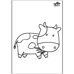 Disegno da colorare: Mucca (Animali) #13278 - Pagine da Colorare Stampabili Gratuite