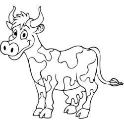 Disegno da colorare: Mucca (Animali) #13286 - Pagine da Colorare Stampabili Gratuite