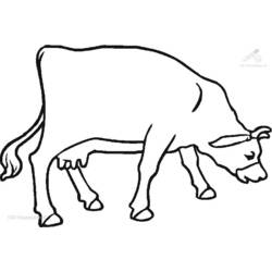 Disegno da colorare: Mucca (Animali) #13291 - Pagine da Colorare Stampabili Gratuite