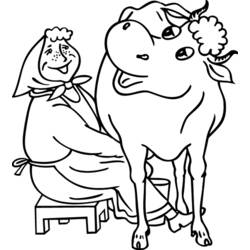 Disegno da colorare: Mucca (Animali) #13297 - Pagine da Colorare Stampabili Gratuite
