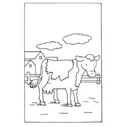 Disegno da colorare: Mucca (Animali) #13310 - Pagine da Colorare Stampabili Gratuite