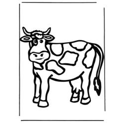 Disegno da colorare: Mucca (Animali) #13321 - Pagine da Colorare Stampabili Gratuite
