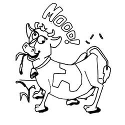Disegno da colorare: Mucca (Animali) #13339 - Pagine da Colorare Stampabili Gratuite