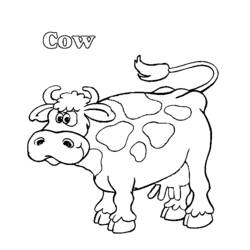 Disegno da colorare: Mucca (Animali) #13344 - Pagine da Colorare Stampabili Gratuite