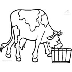 Disegno da colorare: Mucca (Animali) #13352 - Pagine da Colorare Stampabili Gratuite