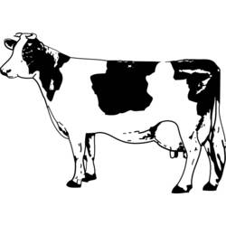 Disegno da colorare: Mucca (Animali) #13353 - Pagine da Colorare Stampabili Gratuite