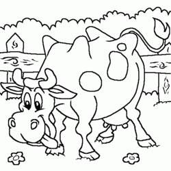 Disegno da colorare: Mucca (Animali) #13363 - Pagine da Colorare Stampabili Gratuite