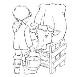 Disegno da colorare: Mucca (Animali) #13371 - Pagine da Colorare Stampabili Gratuite