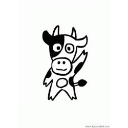 Disegno da colorare: Mucca (Animali) #13375 - Pagine da Colorare Stampabili Gratuite