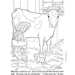 Disegno da colorare: Mucca (Animali) #13376 - Pagine da Colorare Stampabili Gratuite