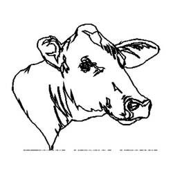 Disegno da colorare: Mucca (Animali) #13380 - Pagine da Colorare Stampabili Gratuite