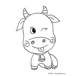 Disegno da colorare: Mucca (Animali) #1366 - Pagine da Colorare Stampabili Gratuite