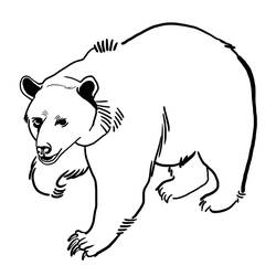 Disegno da colorare: Orso (Animali) #12240 - Pagine da Colorare Stampabili Gratuite
