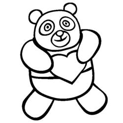 Disegno da colorare: Panda (Animali) #12471 - Pagine da Colorare Stampabili Gratuite