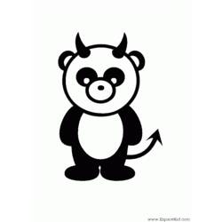 Disegno da colorare: Panda (Animali) #12491 - Pagine da Colorare Stampabili Gratuite