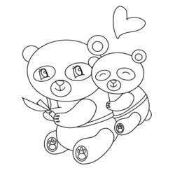 Disegno da colorare: Panda (Animali) #12520 - Pagine da Colorare Stampabili Gratuite