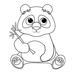 Disegno da colorare: Panda (Animali) #175215 - Pagine da Colorare Stampabili Gratuite