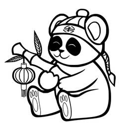 Disegno da colorare: Panda (Animali) #175219 - Pagine da Colorare Stampabili Gratuite