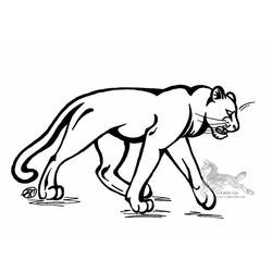 Disegno da colorare: Pantera (Animali) #15627 - Pagine da Colorare Stampabili Gratuite