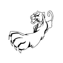 Disegno da colorare: Pantera (Animali) #15658 - Pagine da Colorare Stampabili Gratuite