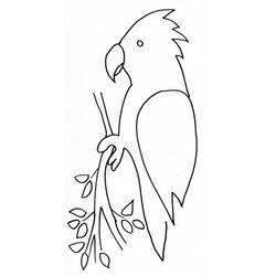 Disegno da colorare: Pappagallo (Animali) #16168 - Pagine da Colorare Stampabili Gratuite