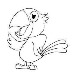 Disegno da colorare: Pappagallo (Animali) #179080 - Pagine da Colorare Stampabili Gratuite
