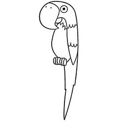 Disegno da colorare: Pappagallo (Animali) #179081 - Pagine da Colorare Stampabili Gratuite