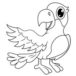 Disegno da colorare: Pappagallo (Animali) #179085 - Pagine da Colorare Stampabili Gratuite