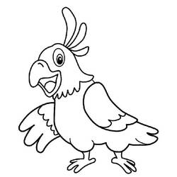 Disegno da colorare: Pappagallo (Animali) #179094 - Pagine da Colorare Stampabili Gratuite