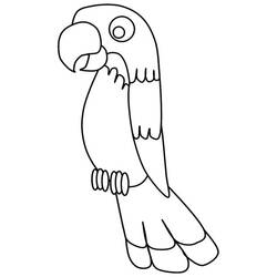 Disegno da colorare: Pappagallo (Animali) #179099 - Pagine da Colorare Stampabili Gratuite
