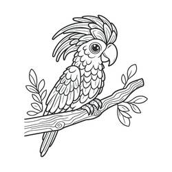 Disegno da colorare: Pappagallo (Animali) #217794 - Pagine da Colorare Stampabili Gratuite