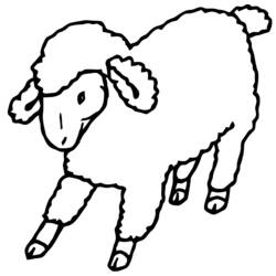 Disegno da colorare: Pecora (Animali) #11406 - Pagine da Colorare Stampabili Gratuite