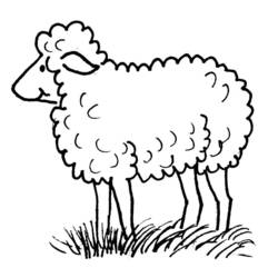 Disegno da colorare: Pecora (Animali) #11412 - Pagine da Colorare Stampabili Gratuite