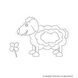 Disegno da colorare: Pecora (Animali) #11433 - Pagine da Colorare Stampabili Gratuite