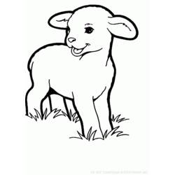 Disegno da colorare: Pecora (Animali) #11548 - Pagine da Colorare Stampabili Gratuite