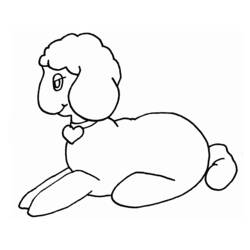 Disegno da colorare: Pecora (Animali) #11557 - Pagine da Colorare Stampabili Gratuite