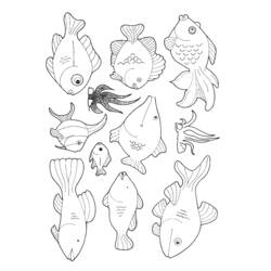 Disegno da colorare: Pescare (Animali) #17029 - Pagine da Colorare Stampabili Gratuite