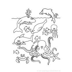 Disegno da colorare: Pescare (Animali) #17036 - Pagine da Colorare Stampabili Gratuite