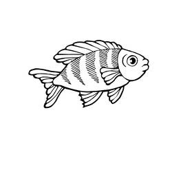 Disegno da colorare: Pescare (Animali) #17064 - Pagine da Colorare Stampabili Gratuite