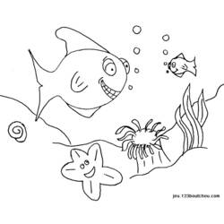 Disegno da colorare: Pescare (Animali) #17090 - Pagine da Colorare Stampabili Gratuite