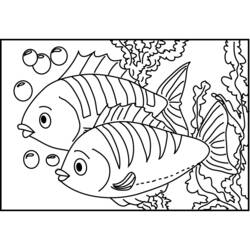 Disegno da colorare: Pescare (Animali) #17140 - Pagine da Colorare Stampabili Gratuite