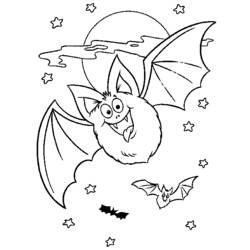 Disegno da colorare: Pipistrello (Animali) #1993 - Pagine da Colorare Stampabili Gratuite