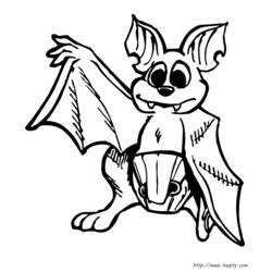 Disegno da colorare: Pipistrello (Animali) #1994 - Pagine da Colorare Stampabili Gratuite