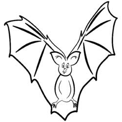 Disegno da colorare: Pipistrello (Animali) #2007 - Pagine da Colorare Stampabili Gratuite