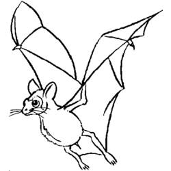 Disegno da colorare: Pipistrello (Animali) #2021 - Pagine da Colorare Stampabili Gratuite