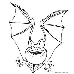 Disegno da colorare: Pipistrello (Animali) #2037 - Pagine da Colorare Stampabili Gratuite