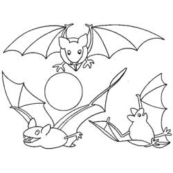 Disegno da colorare: Pipistrello (Animali) #2055 - Pagine da Colorare Stampabili Gratuite