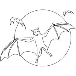 Disegno da colorare: Pipistrello (Animali) #2063 - Pagine da Colorare Stampabili Gratuite
