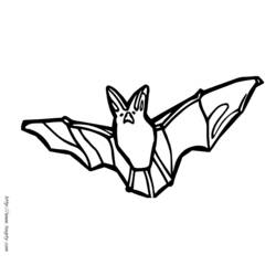 Disegno da colorare: Pipistrello (Animali) #2068 - Pagine da Colorare Stampabili Gratuite